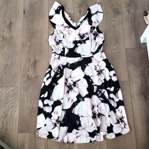 Rickis floral print flare dress